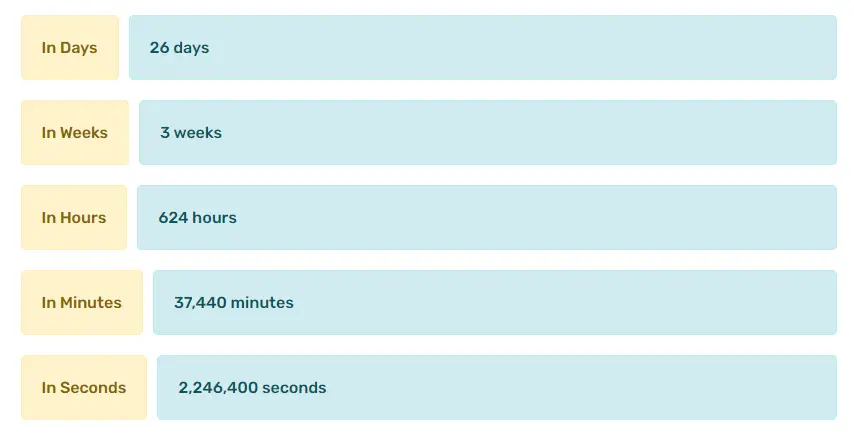 Day Elapsed Calculator